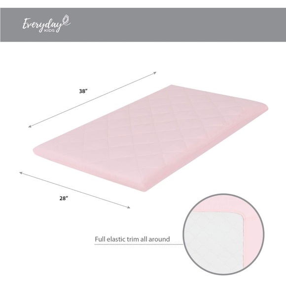 ✨Pink quilted pack n play mattress sheet/cover - Picture 5 of 5